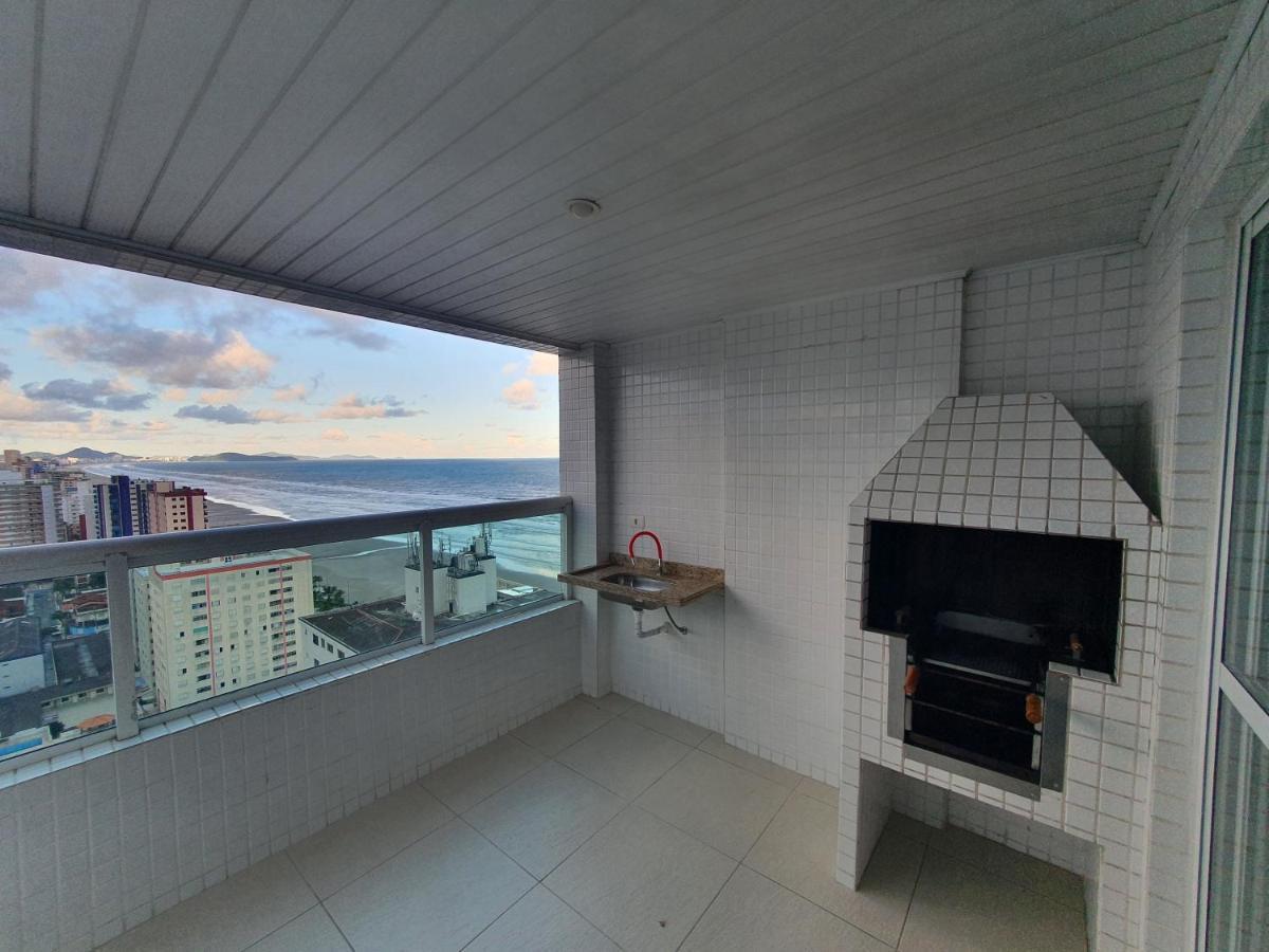 Lindo Apartamento Pe Na Areia Praia Grande  Buitenkant foto