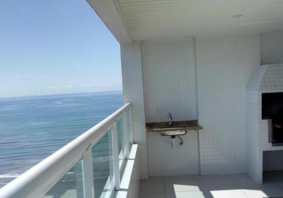 Lindo Apartamento Pe Na Areia Praia Grande  Buitenkant foto